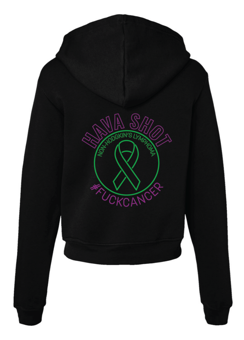 Non‑Hodgkin’s Lymphoma Awareness Hooded Crop