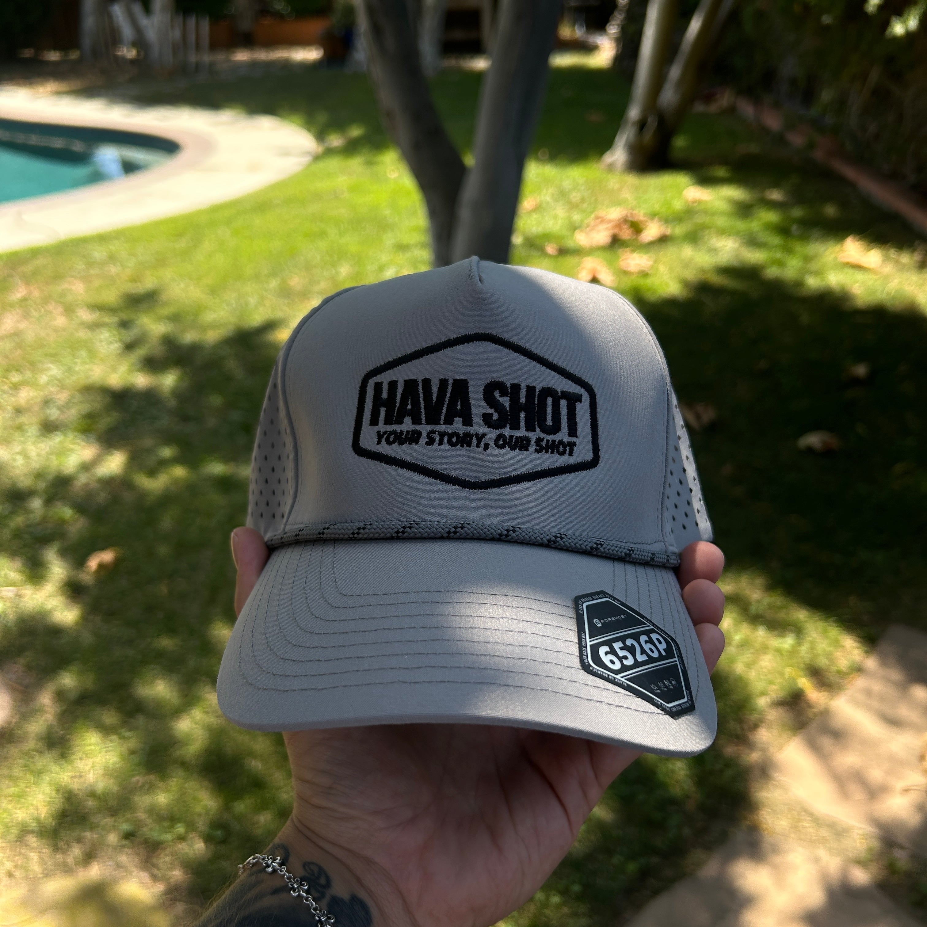 Hava Shot Your Story Embroidered Hat