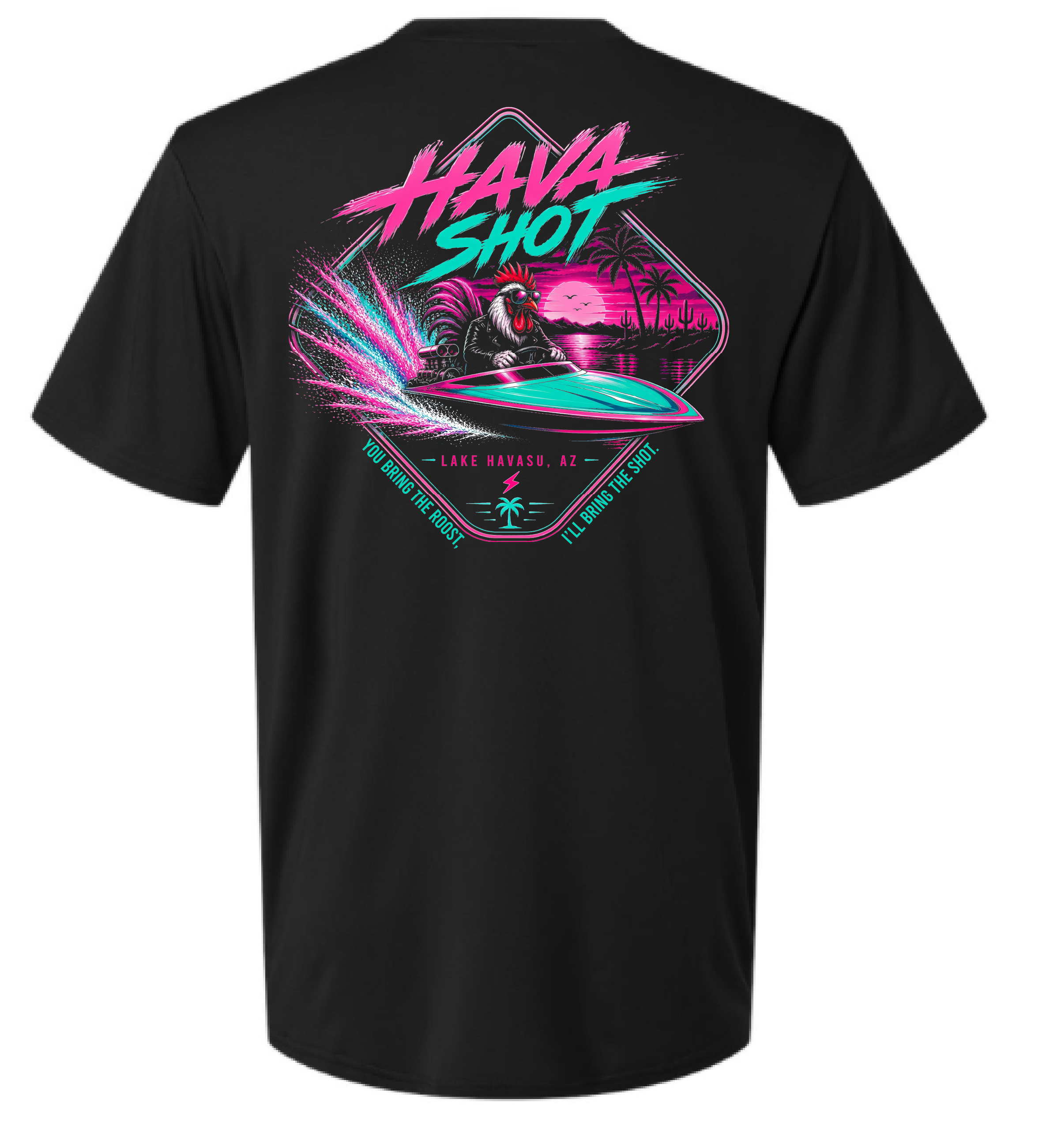 Rooster Tail Tee Design