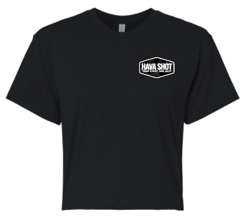 Hava Shot Signature Badge Crop – Blackout Camo