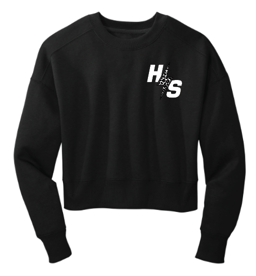 Hava Shot Bolt Crop Crewneck – Leopard Edition