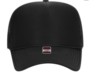 Black Foam Trucker Hat 🧢