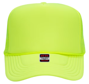 Neon Yellow Foam Trucker Hat 🧢