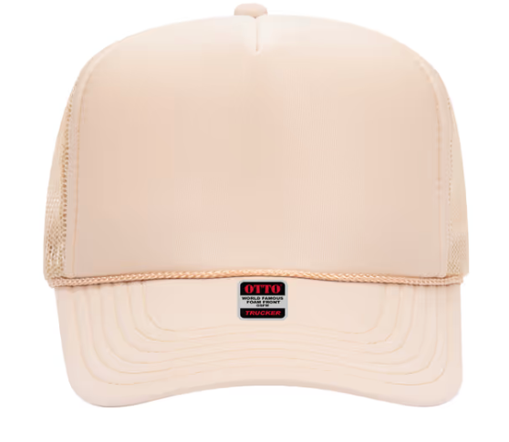 Tan Foam Trucker Hat 🧢